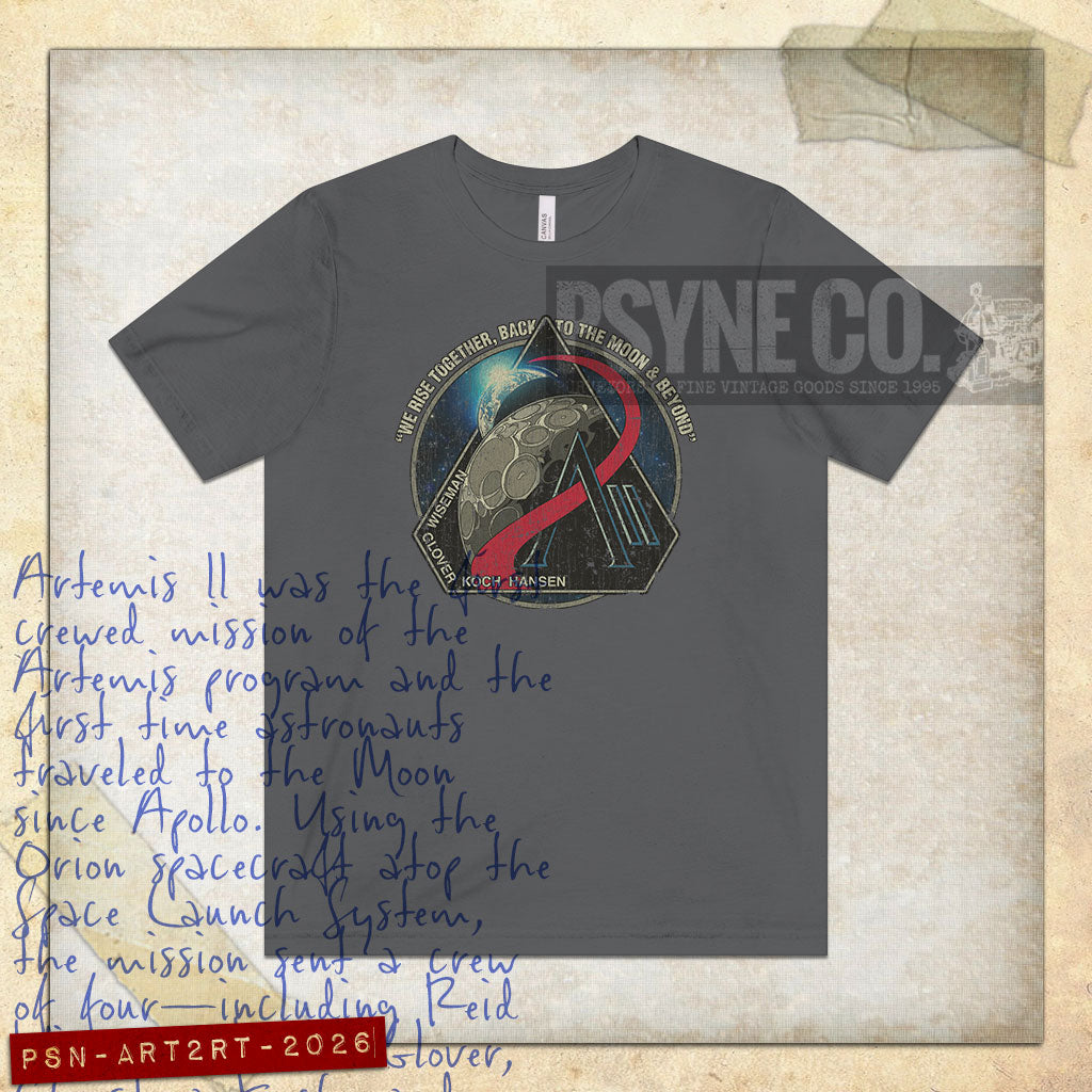 Artemis II Rise Together 2026 Vintage Men's T-Shirt
