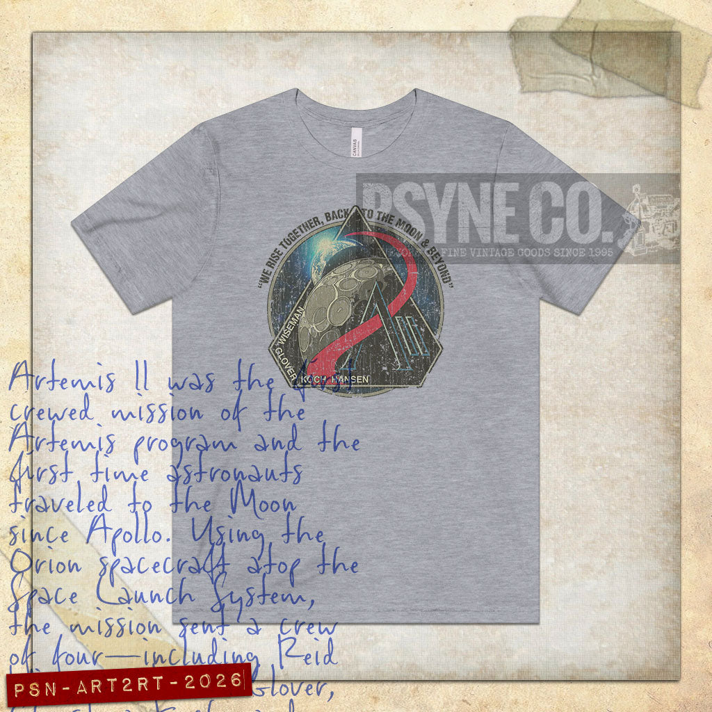 Artemis II Rise Together 2026 Vintage Men's T-Shirt