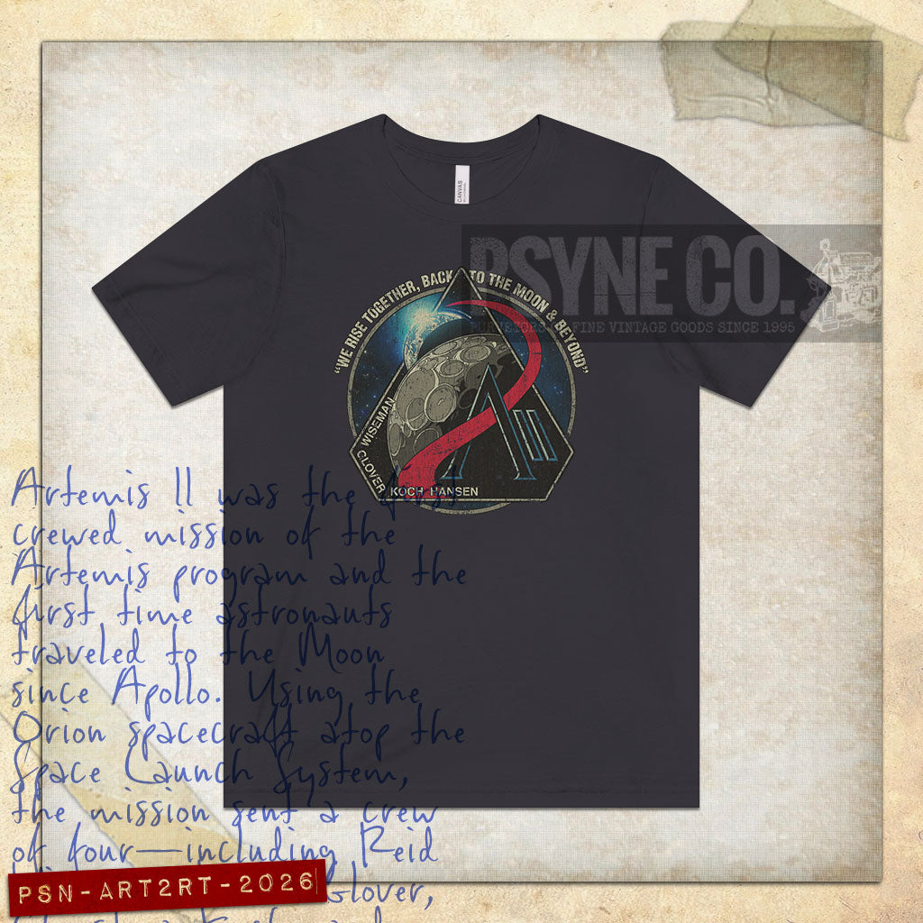Artemis II Rise Together 2026 Vintage Men's T-Shirt