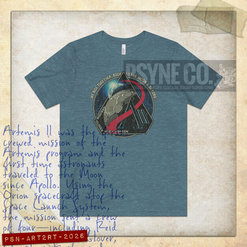 Artemis II Rise Together 2026 Vintage Men's T-Shirt
