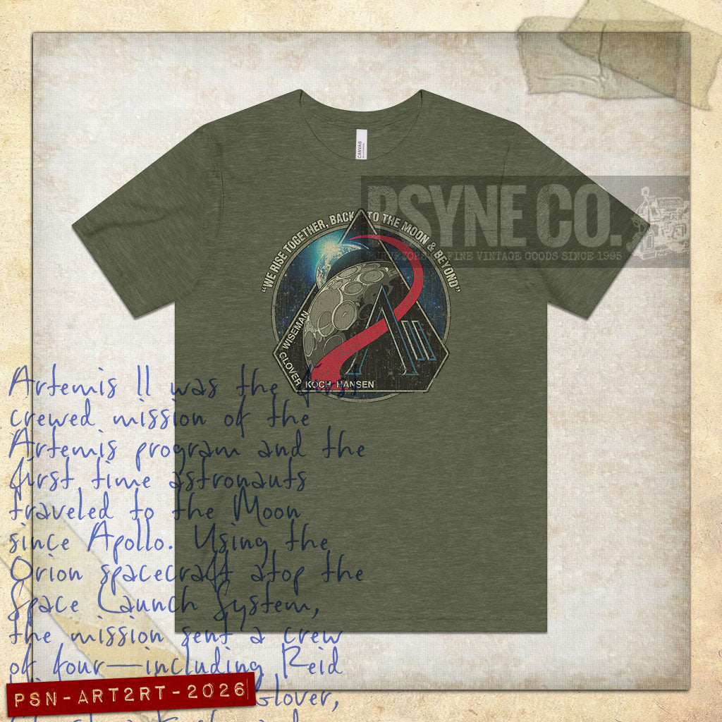Artemis II Rise Together 2026 Vintage Men's T-Shirt