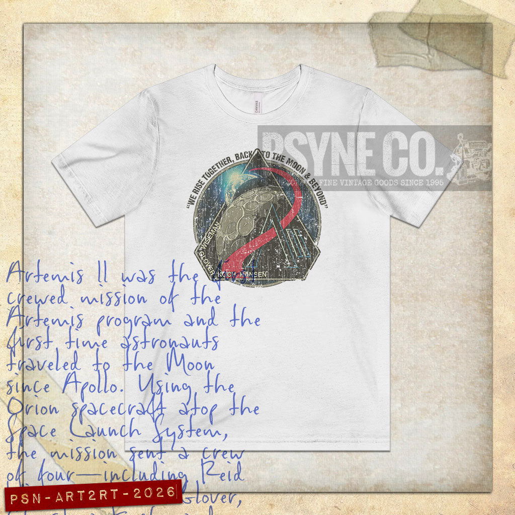 Artemis II Rise Together 2026 Vintage Men's T-Shirt