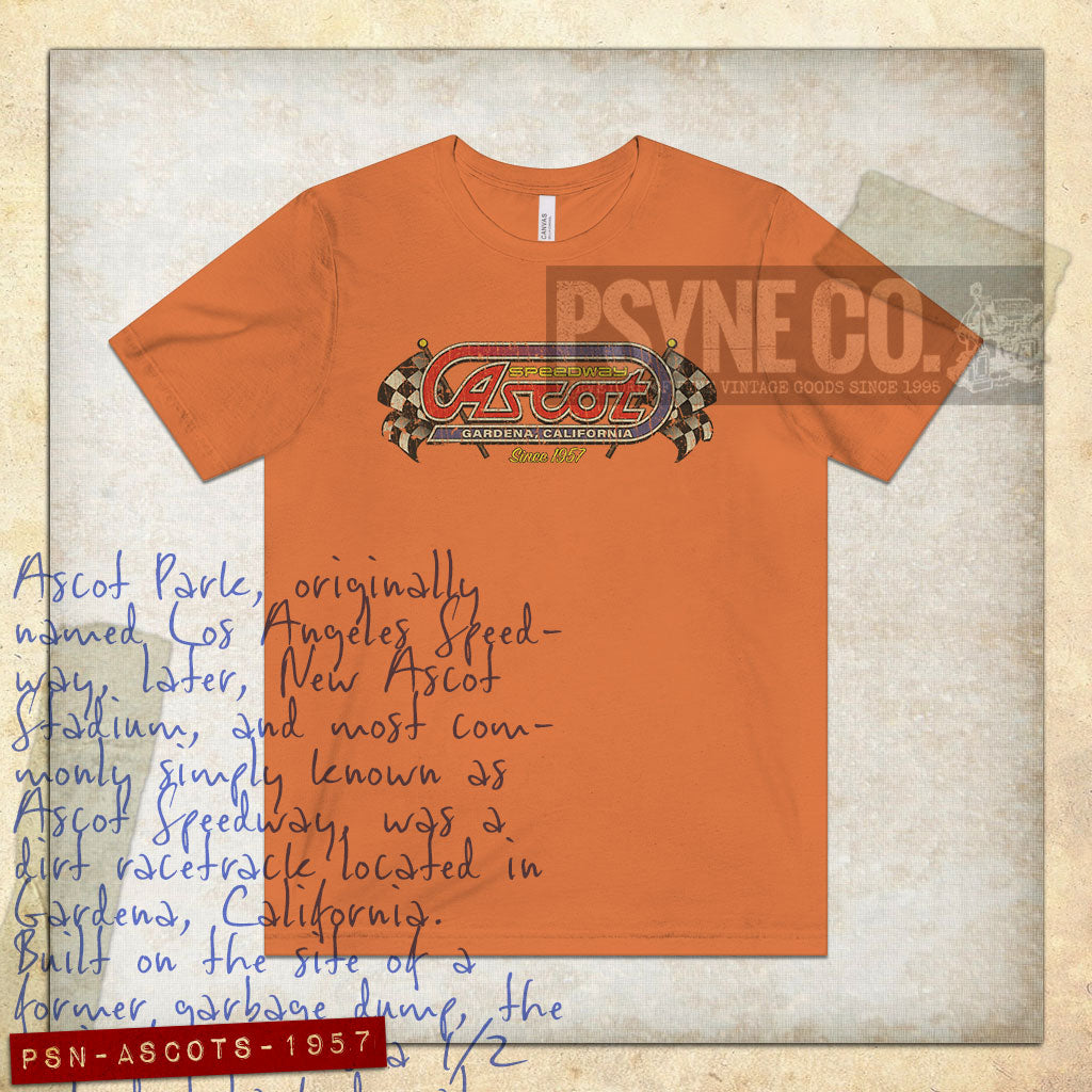 Ascot Speedway 1957 Vintage Men's T-Shirt