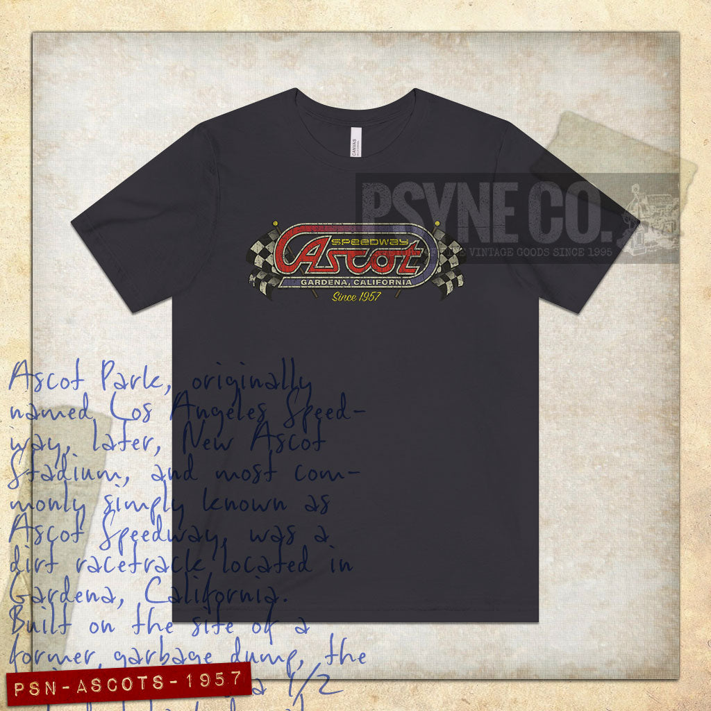 Ascot Speedway 1957 Vintage Men's T-Shirt