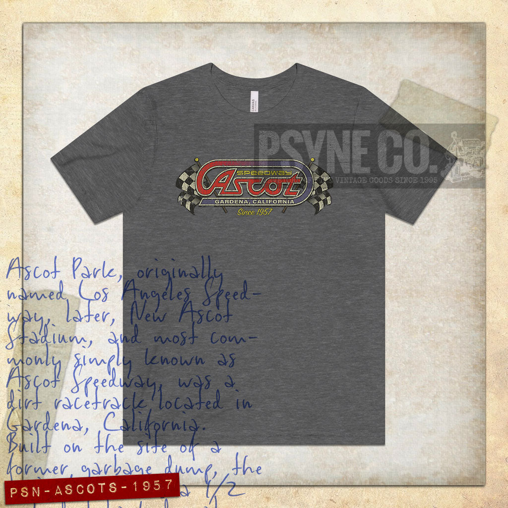 Ascot Speedway 1957 Vintage Men's T-Shirt