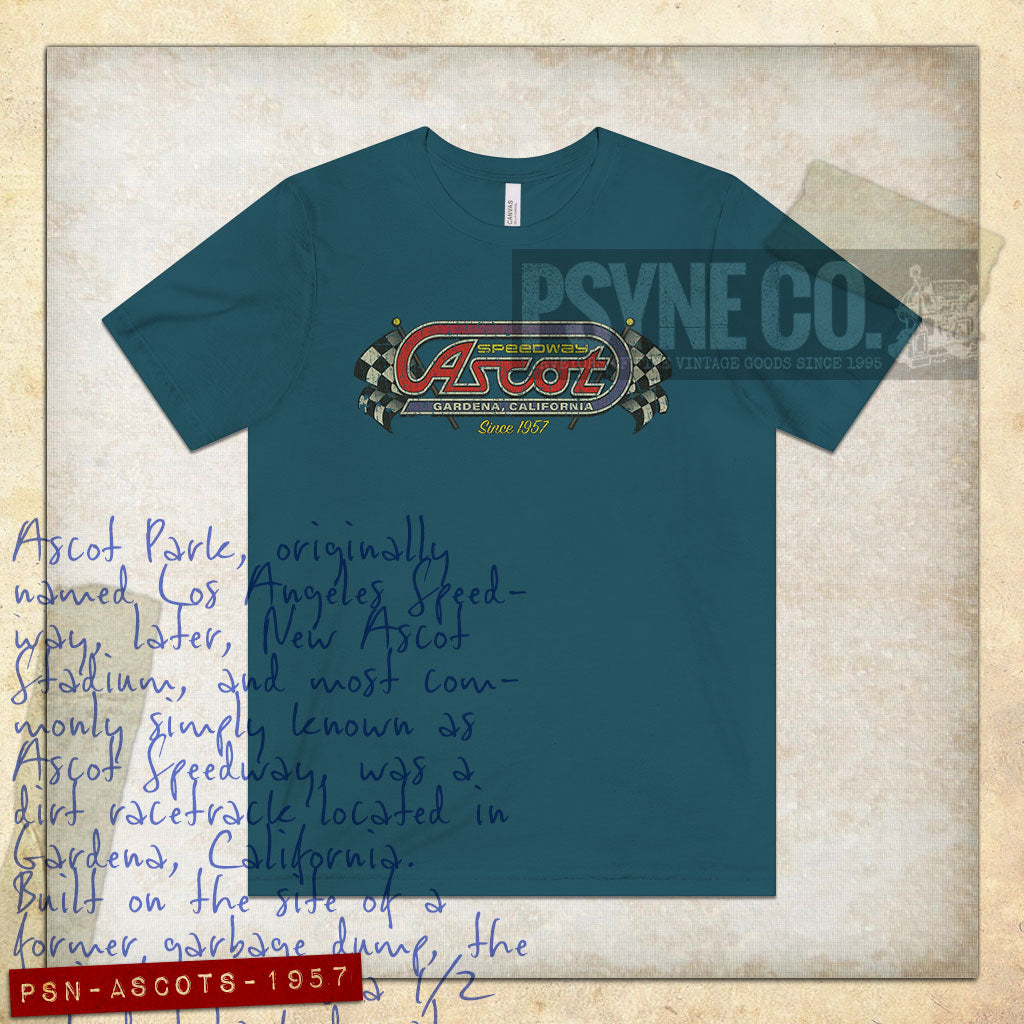 Ascot Speedway 1957 Vintage Men's T-Shirt