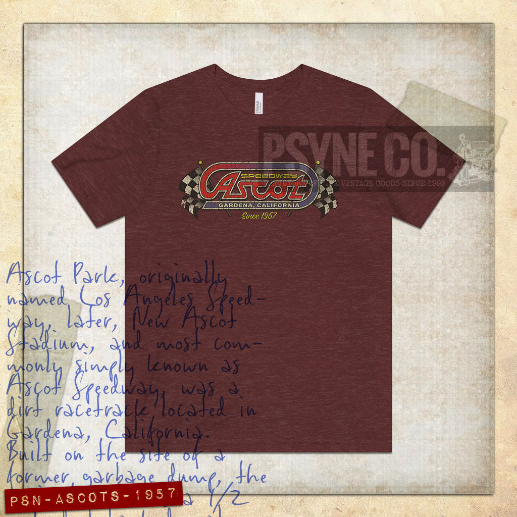 Ascot Speedway 1957 Vintage Men's T-Shirt