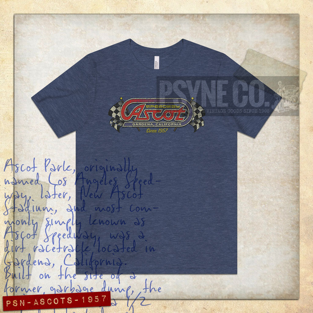 Ascot Speedway 1957 Vintage Men's T-Shirt