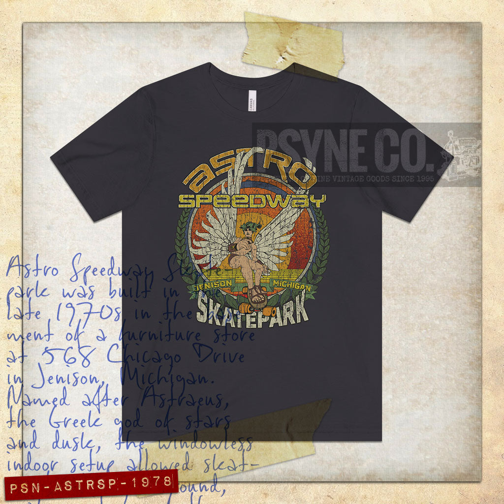 Astro Speedway Skatepark 1978 Vintage Men's T-Shirt
