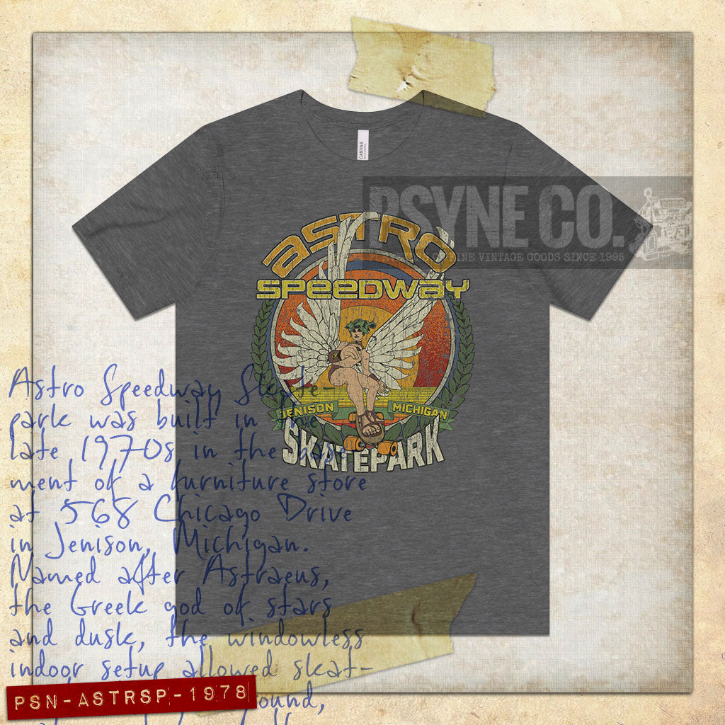 Astro Speedway Skatepark 1978 Vintage Men's T-Shirt