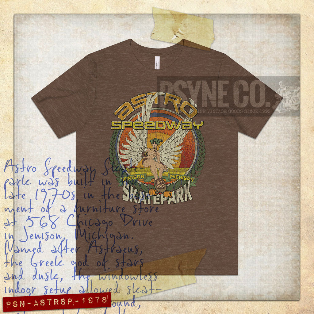 Astro Speedway Skatepark 1978 Vintage Men's T-Shirt