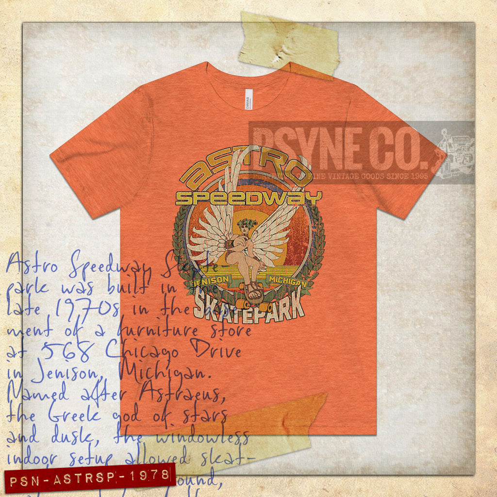 Astro Speedway Skatepark 1978 Vintage Men's T-Shirt