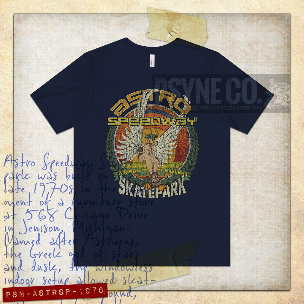 Astro Speedway Skatepark 1978 Vintage Men's T-Shirt