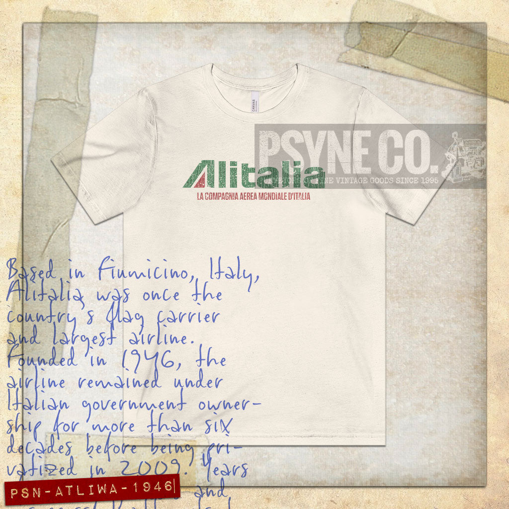 Alitalia - Italy's World Airline 1946 Vintage Men's T-Shirt