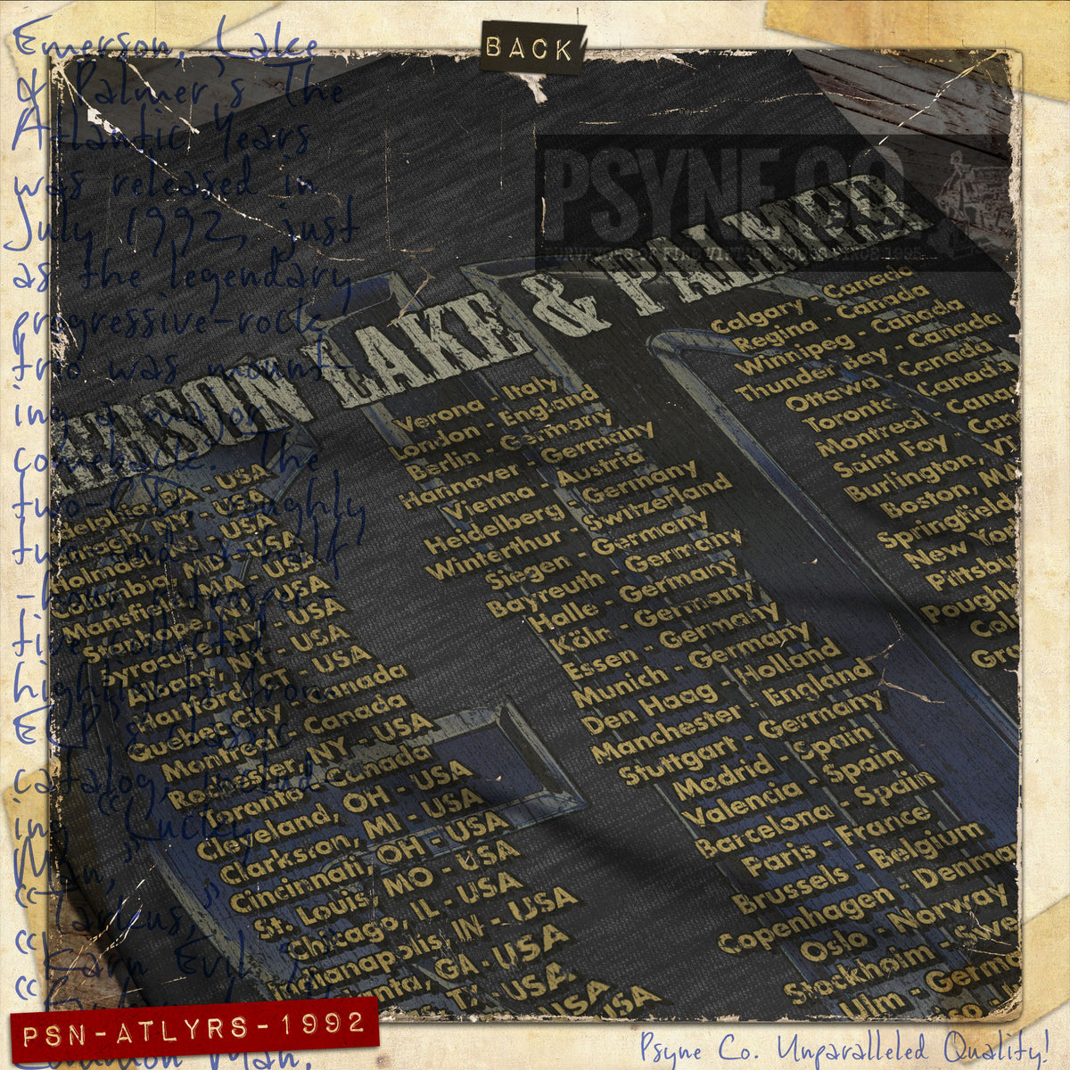 The Atlantic Years 1992 F/B Vintage Men's T-Shirt
