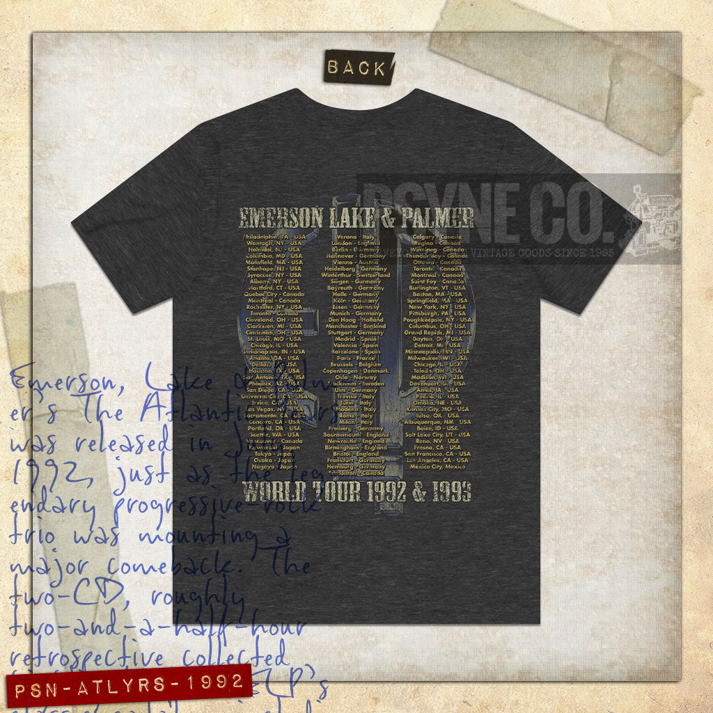 The Atlantic Years 1992 F/B Vintage Men's T-Shirt