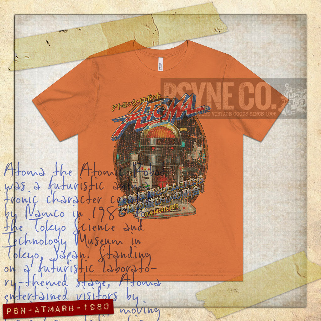 Atoma The Atomic Robot 1980 Vintage Men’s T-Shirt
