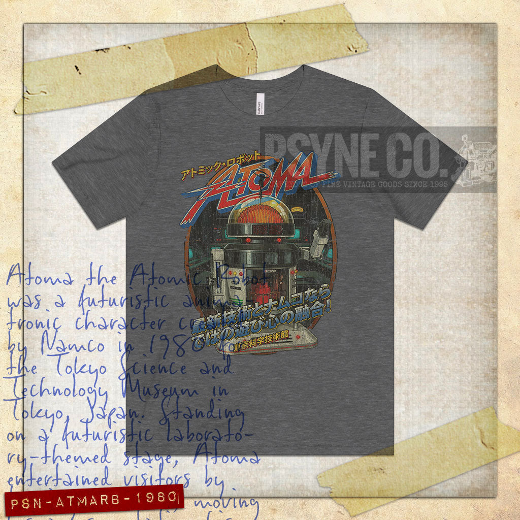 Atoma The Atomic Robot 1980 Vintage Men’s T-Shirt