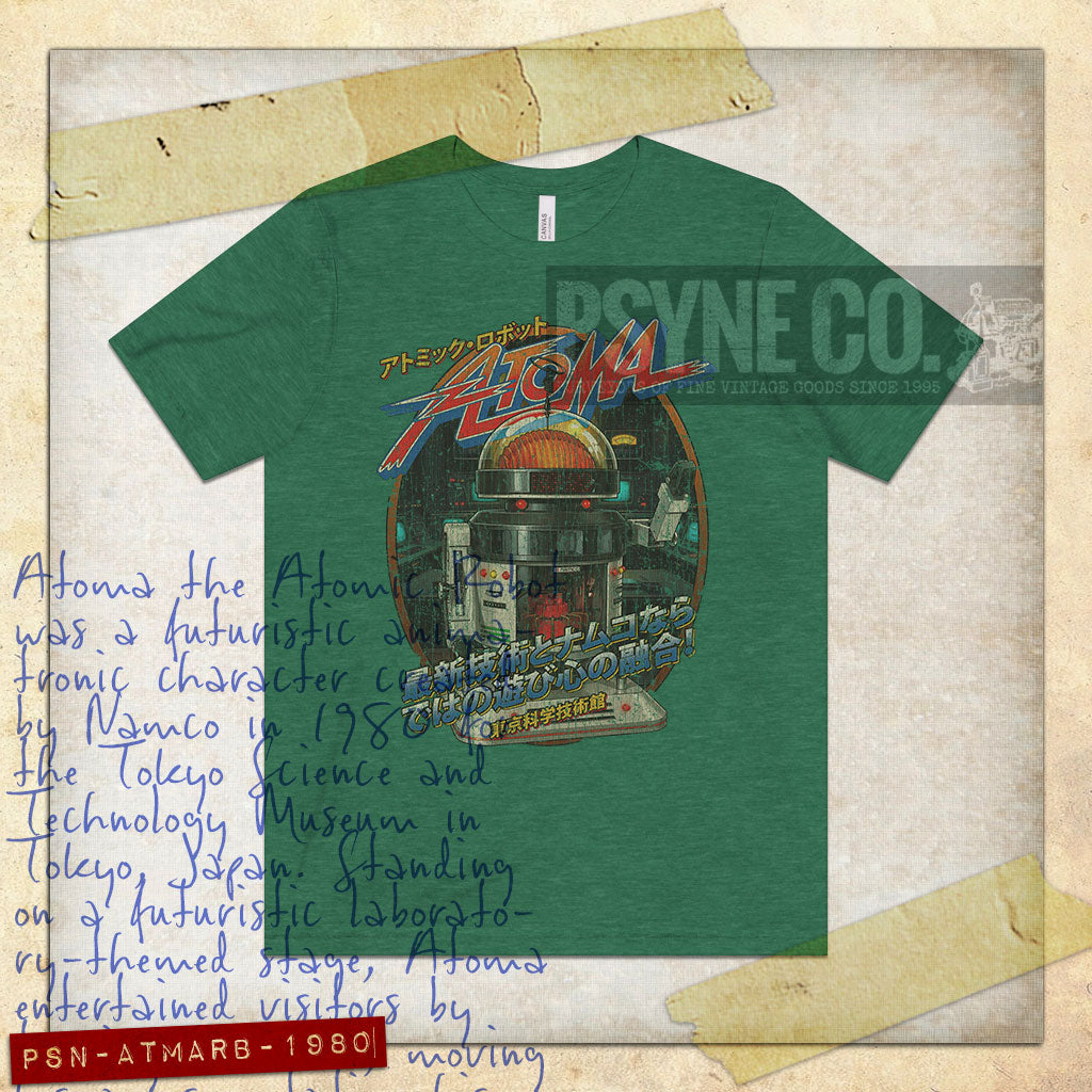 Atoma The Atomic Robot 1980 Vintage Men’s T-Shirt