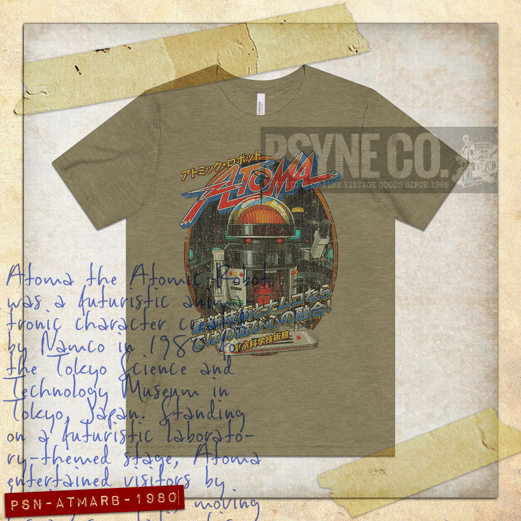Atoma The Atomic Robot 1980 Vintage Men’s T-Shirt