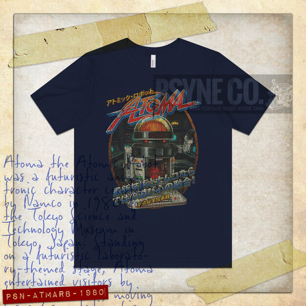 Atoma The Atomic Robot 1980 Vintage Men’s T-Shirt