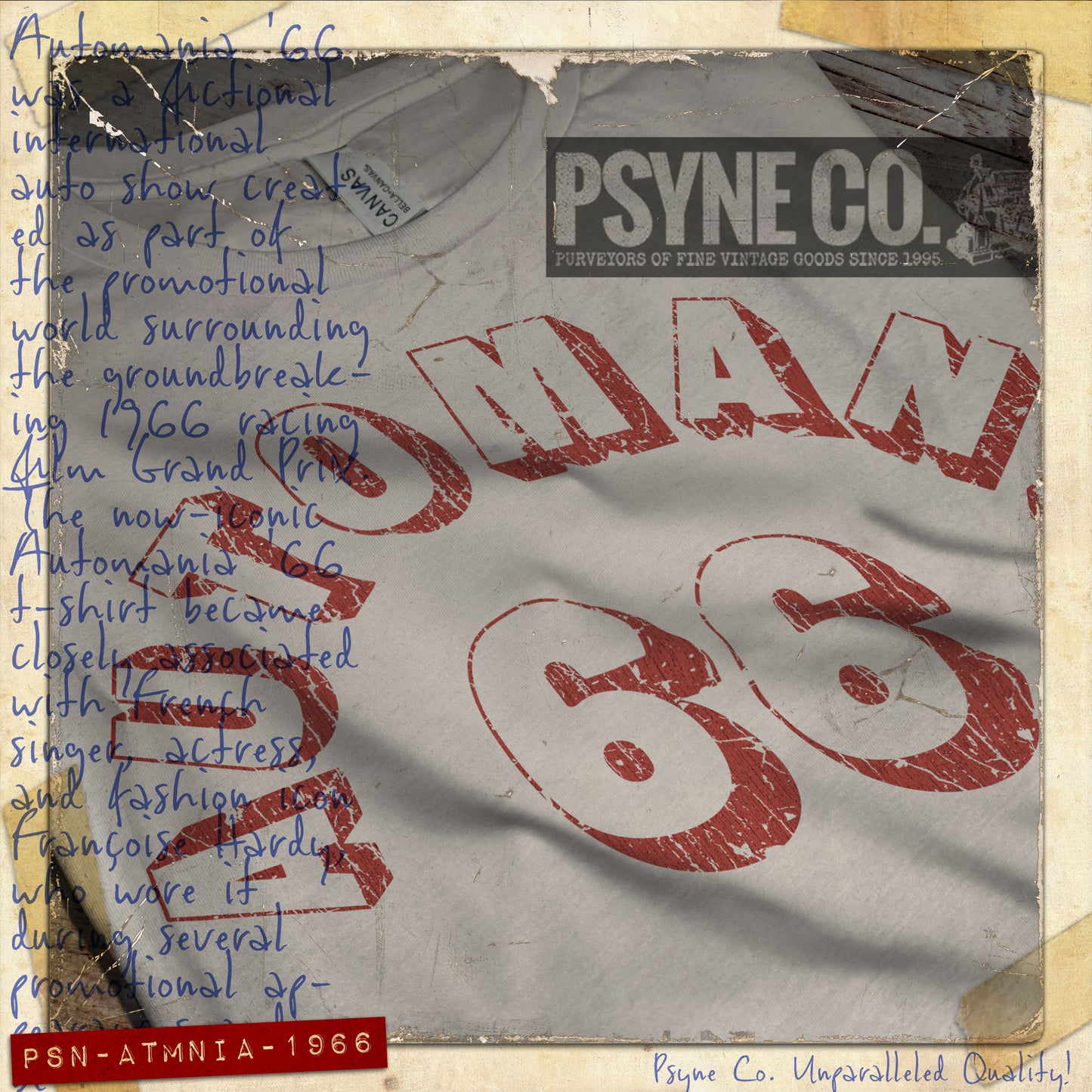 Automania 66 Grand Prix 1966 Vintage Men's T-Shirt