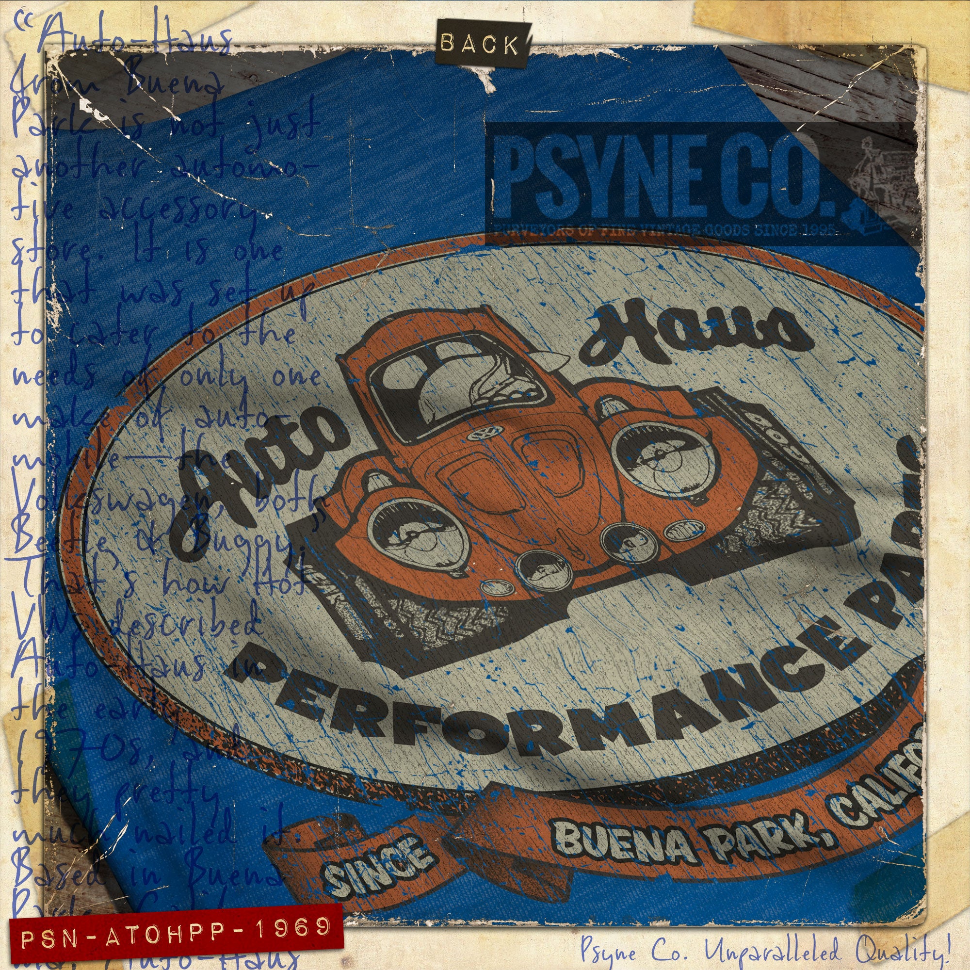 Auto-Haus Performance Parts 1969 F/B Vintage Men's T-Shirt