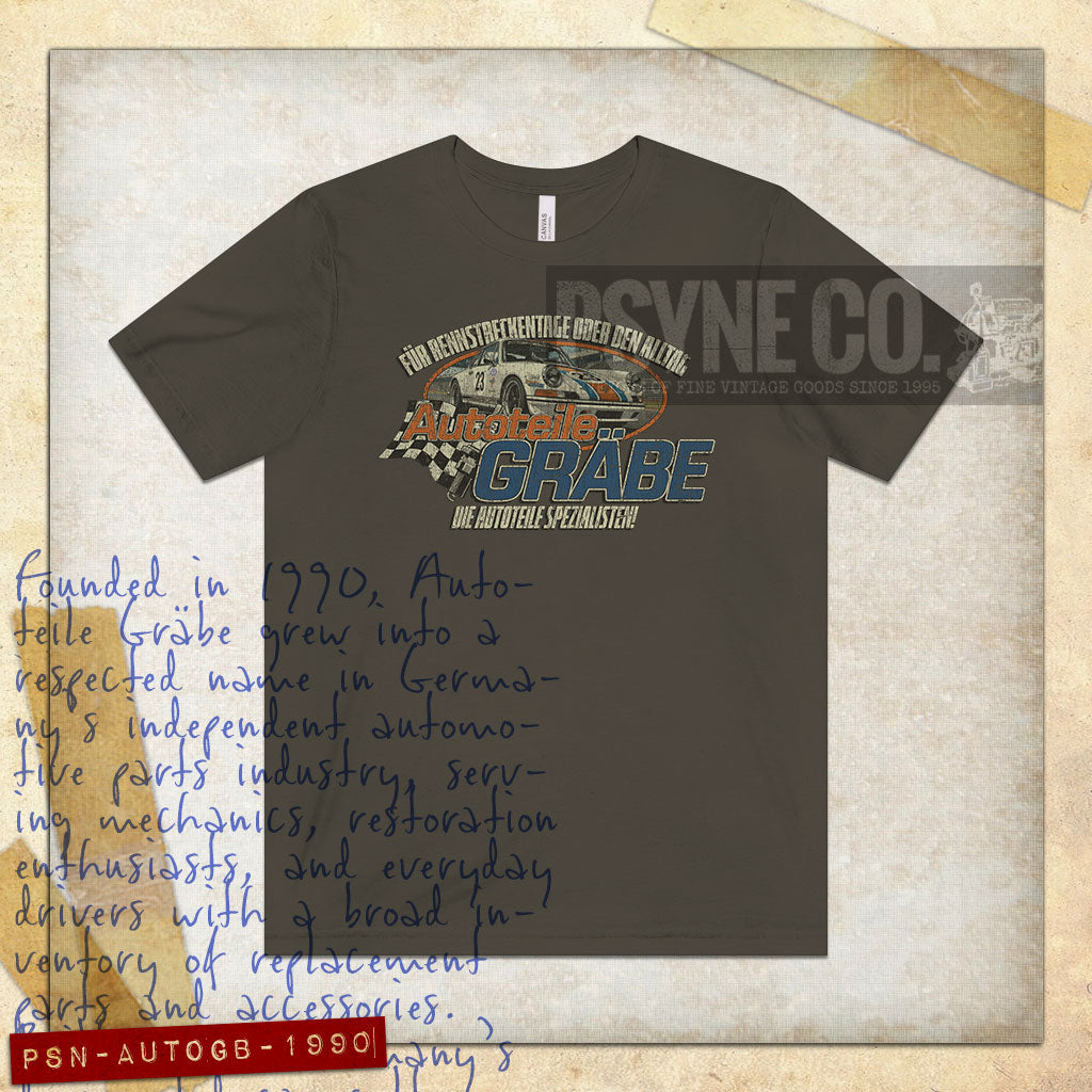 Autoteile Gräbe 1990 Vintage Men's T-Shirt