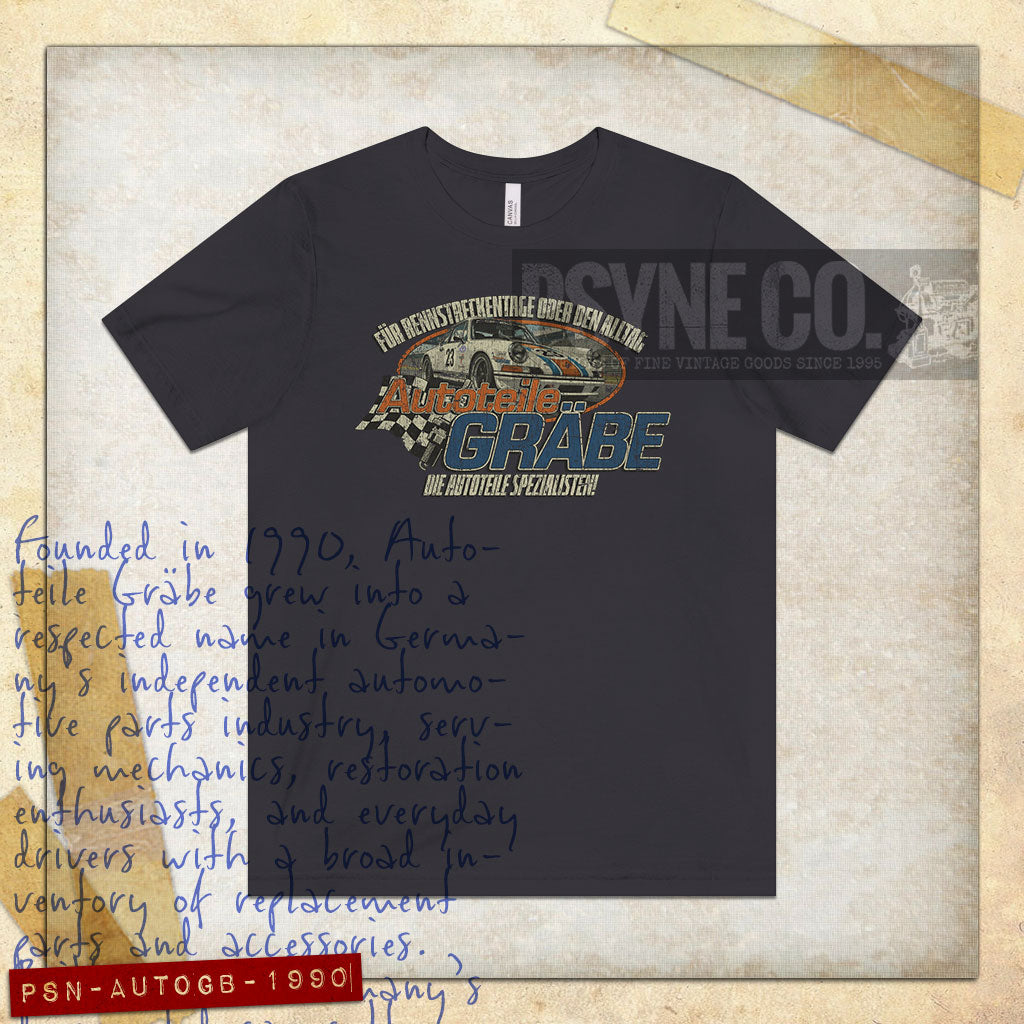 Autoteile Gräbe 1990 Vintage Men's T-Shirt