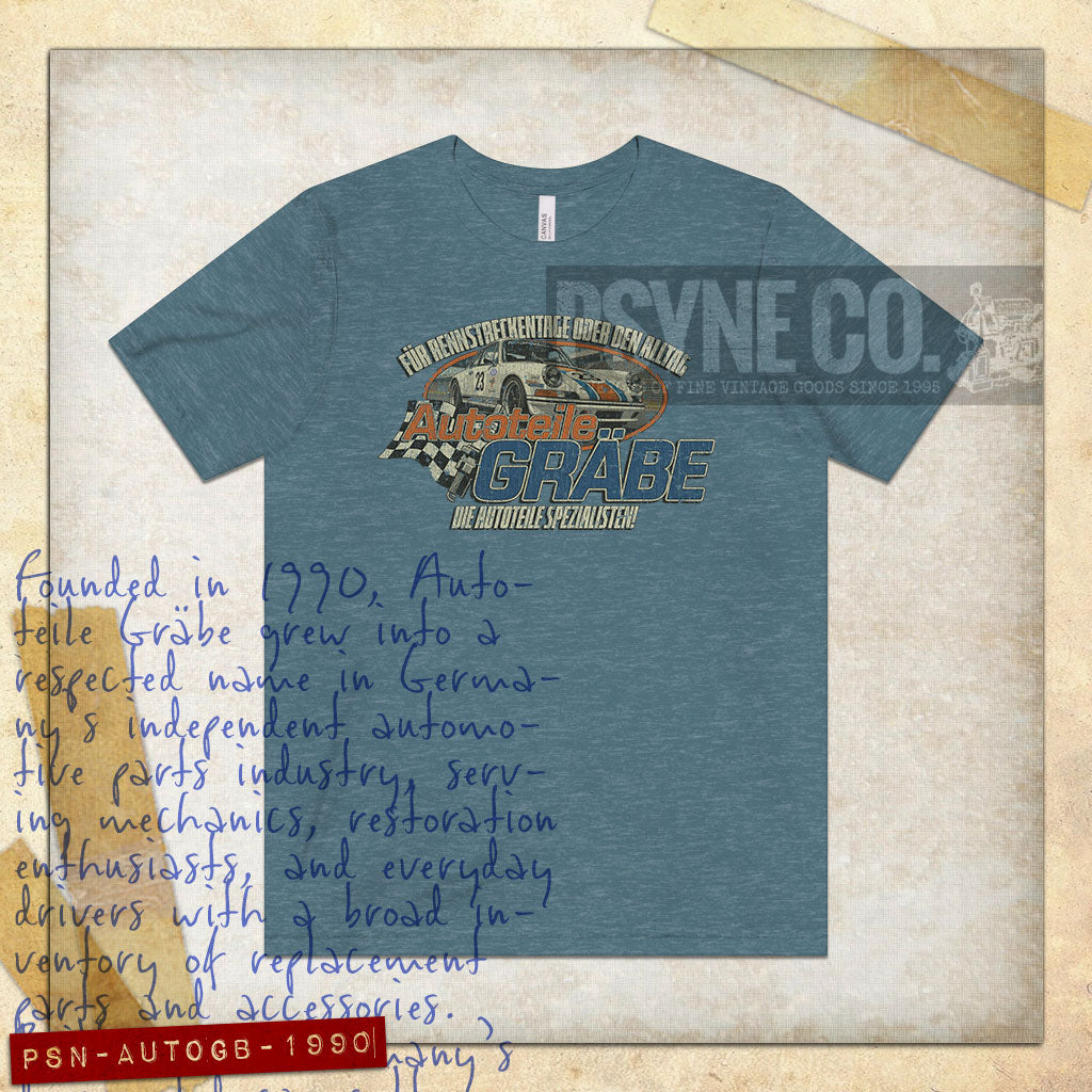 Autoteile Gräbe 1990 Vintage Men's T-Shirt