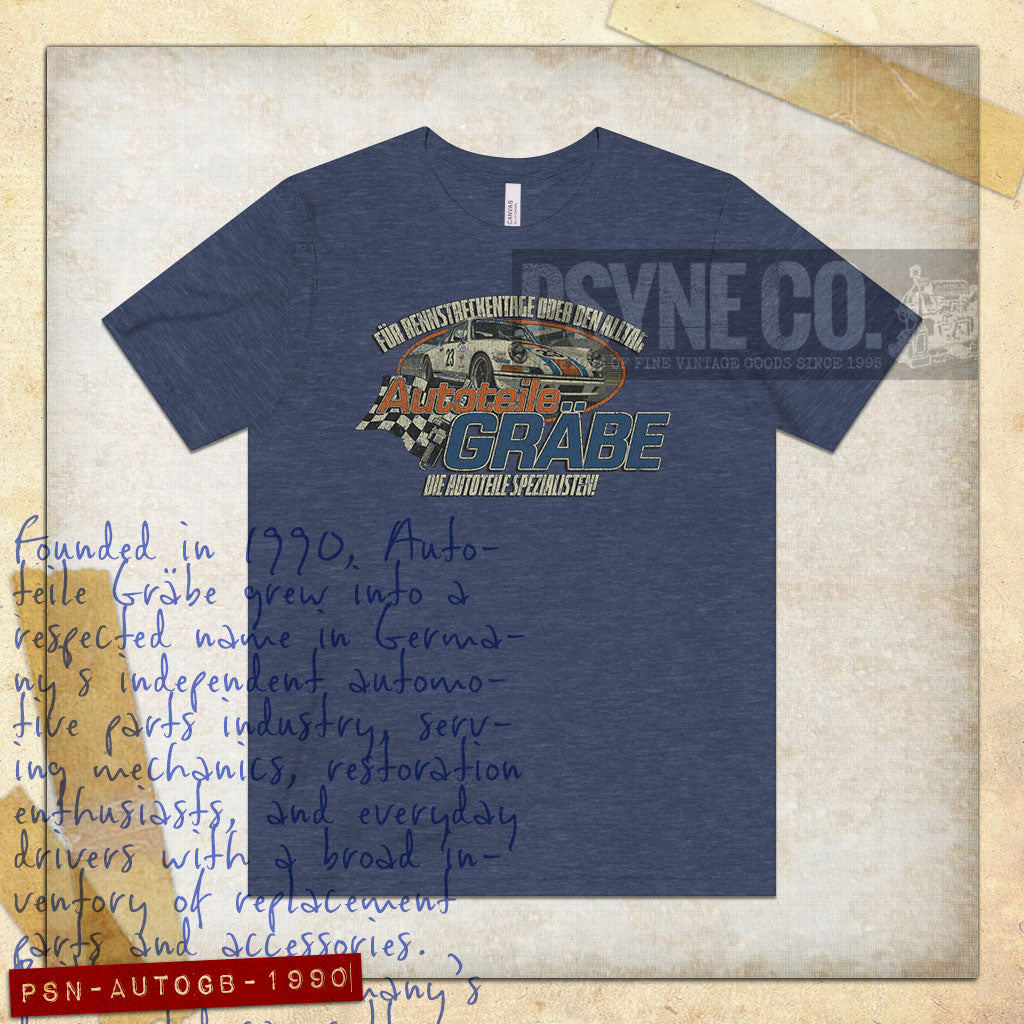 Autoteile Gräbe 1990 Vintage Men's T-Shirt
