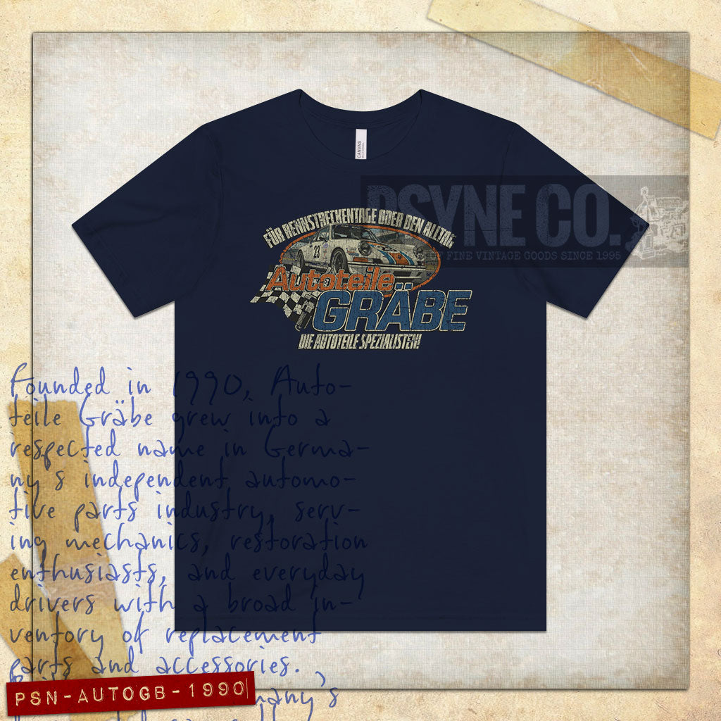 Autoteile Gräbe 1990 Vintage Men's T-Shirt