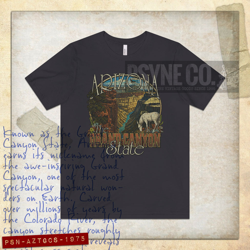 Arizona: The Grand Canyon State 1975 Vintage Men's T-Shirt