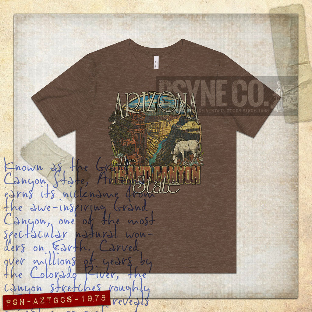 Arizona: The Grand Canyon State 1975 Vintage Men's T-Shirt