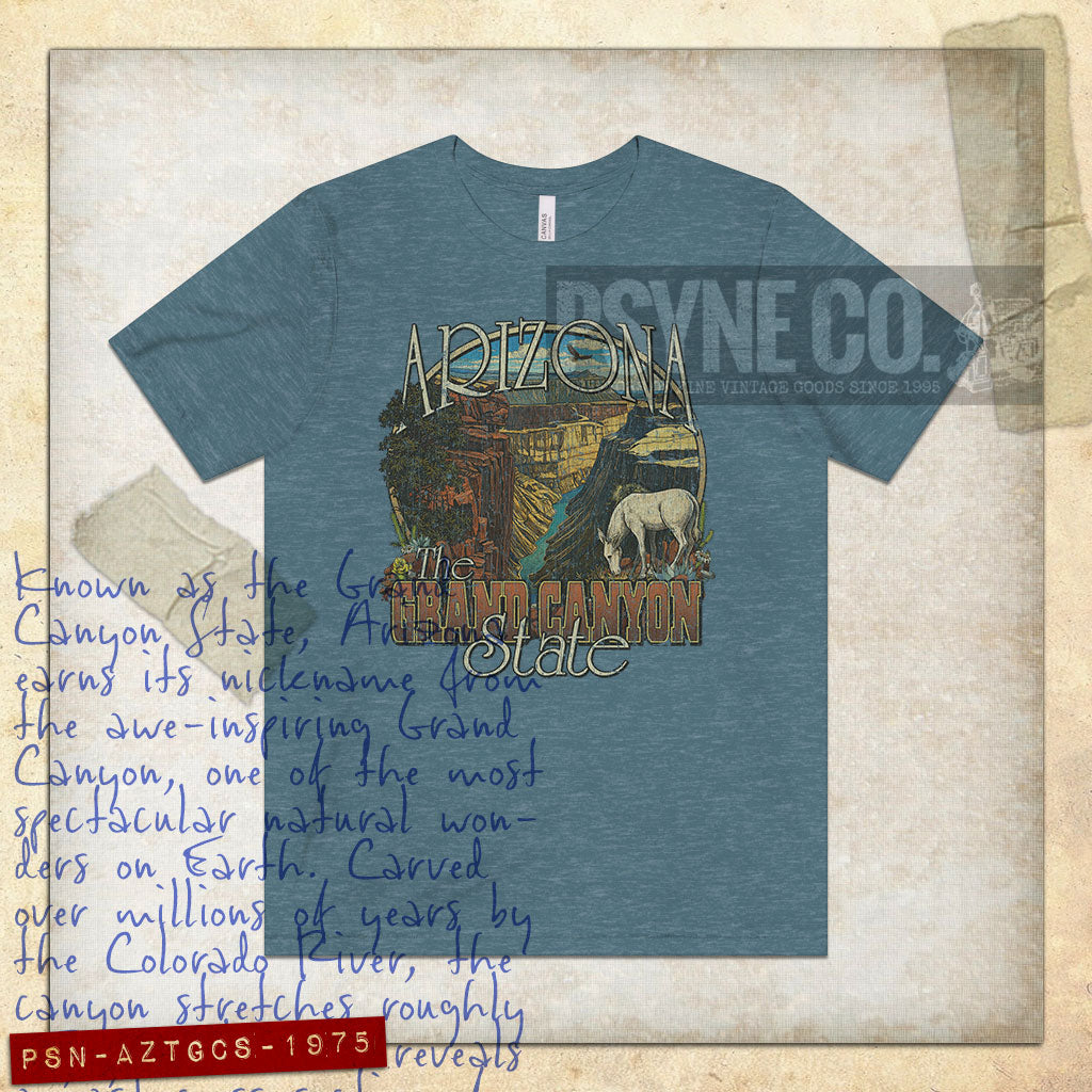 Arizona: The Grand Canyon State 1975 Vintage Men's T-Shirt
