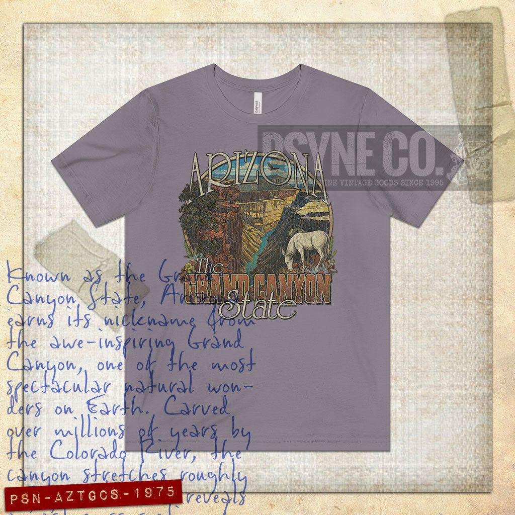 Arizona: The Grand Canyon State 1975 Vintage Men's T-Shirt