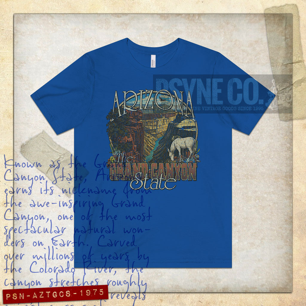 Arizona: The Grand Canyon State 1975 Vintage Men's T-Shirt