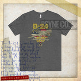 B-24 Liberator 50th Anniversary 1989 Vintage Men's T-Shirt