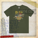B-24 Liberator 50th Anniversary 1989 Vintage Men's T-Shirt