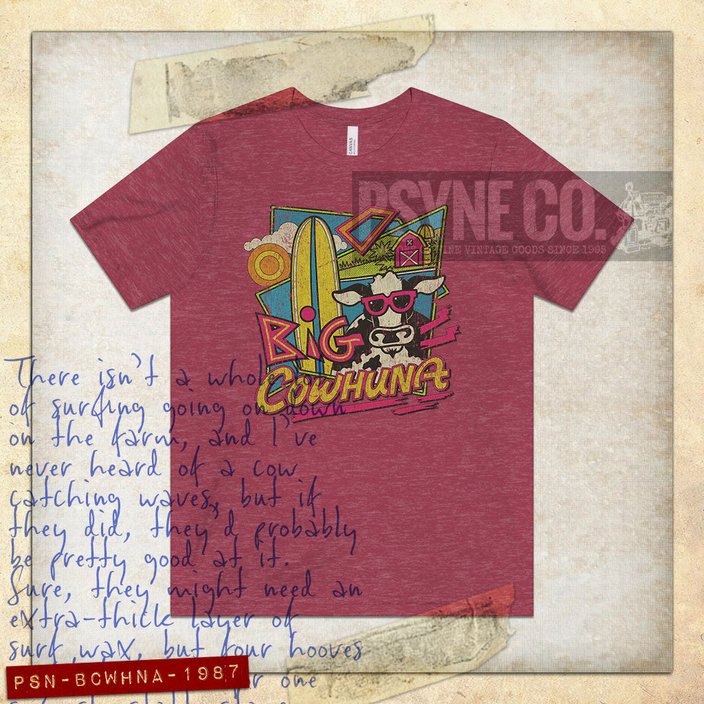 Big Cowhuna 1987 Vintage Men's T-Shirt