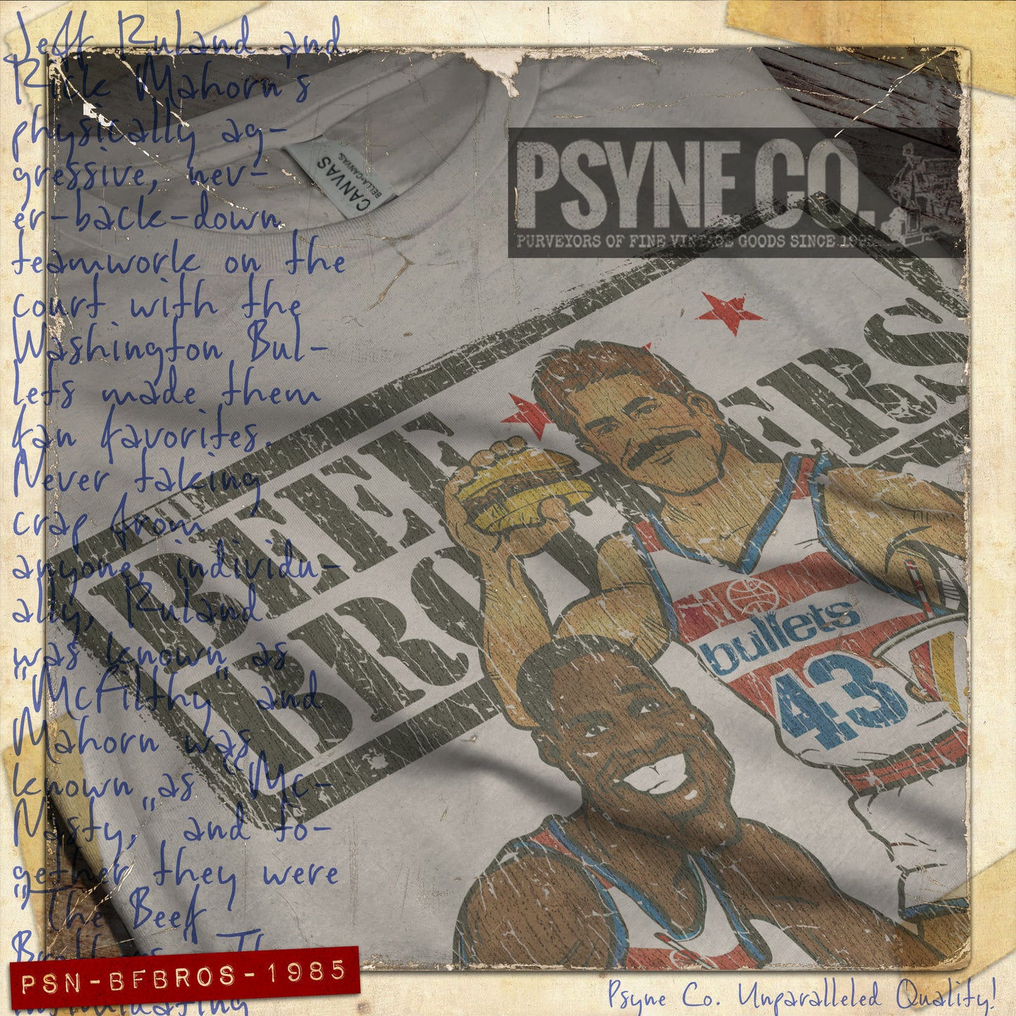 The Beef Brothers 1985 Vintage Men's T-Shirt