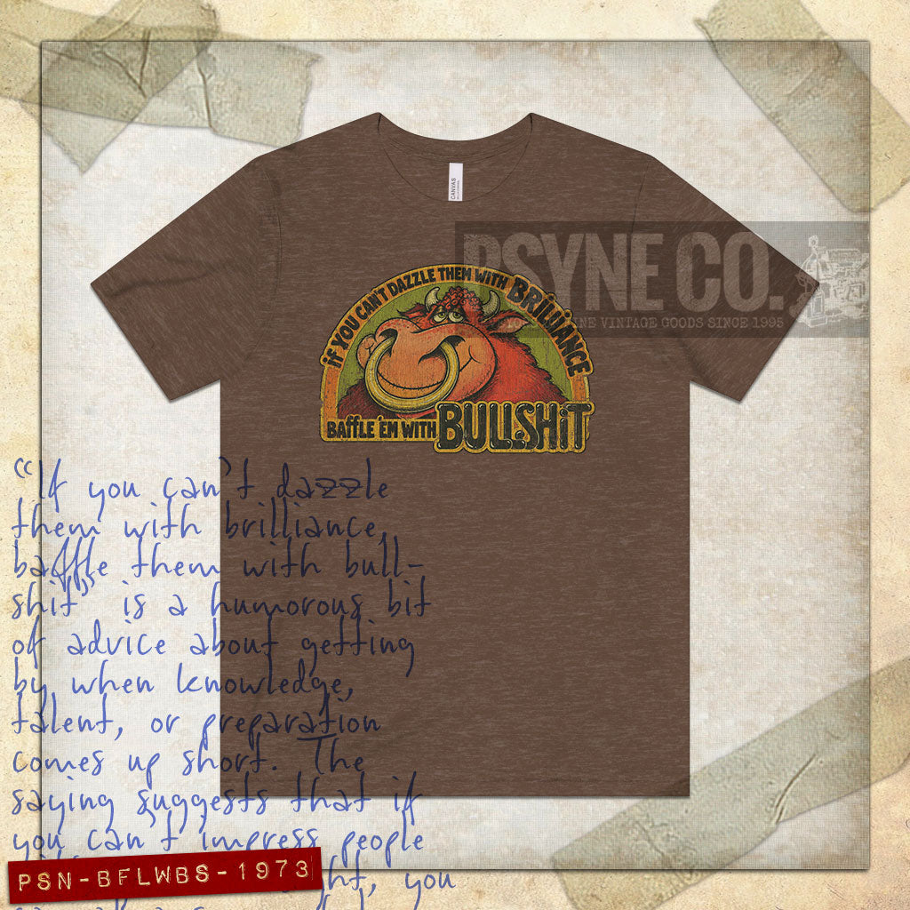 Baffle 'Em With Bullshit 1973 Vintage Men's T-Shirt