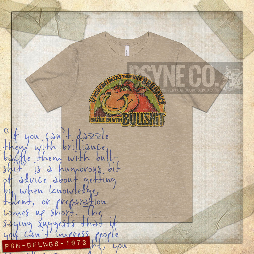 Baffle 'Em With Bullshit 1973 Vintage Men's T-Shirt