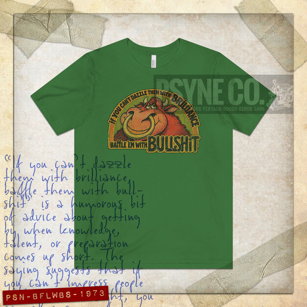 Baffle 'Em With Bullshit 1973 Vintage Men's T-Shirt