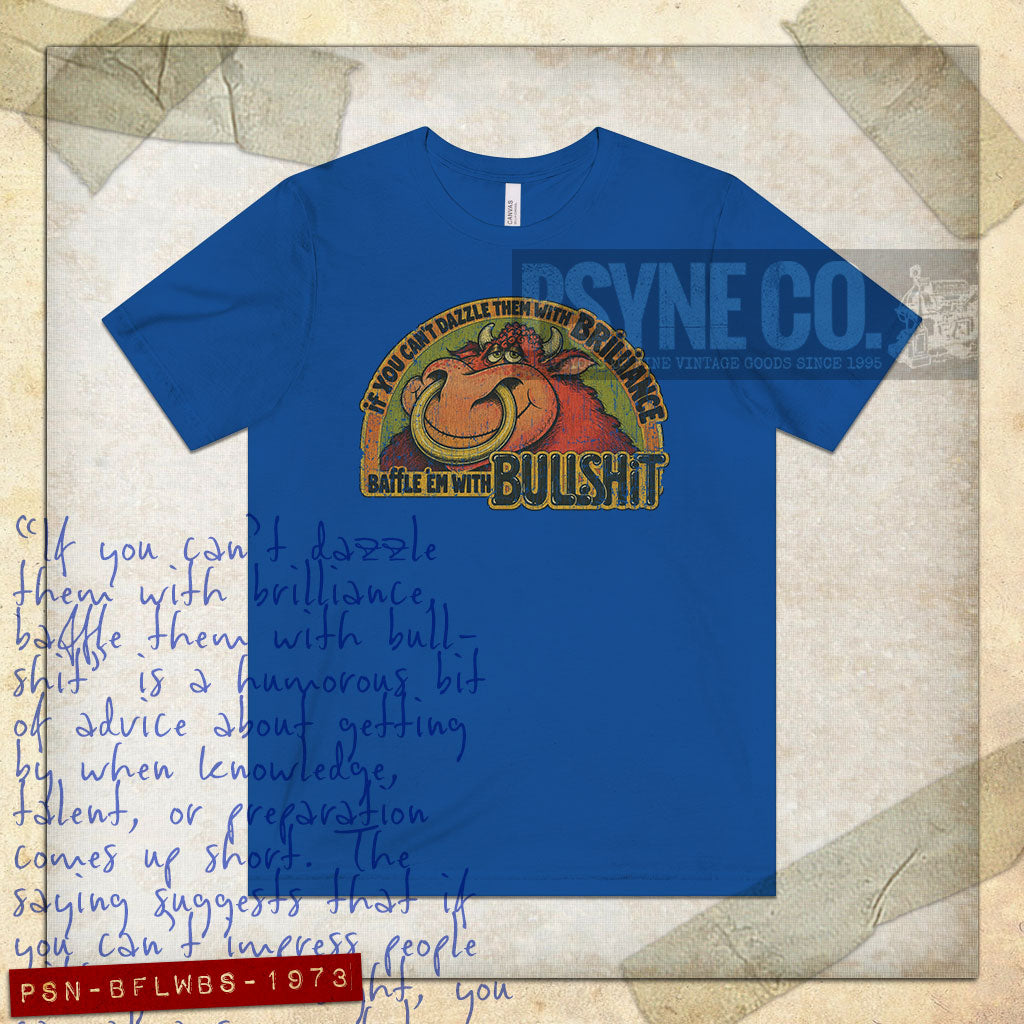 Baffle 'Em With Bullshit 1973 Vintage Men's T-Shirt