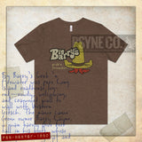 Big Barry's Grub and Firewater 1977 Vintage Men's T-Shirt