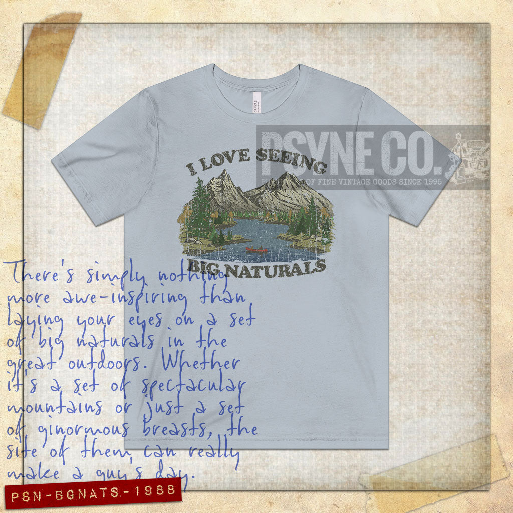I Love Seeing Big Naturals 1988 Vintage Men's T-Shirt