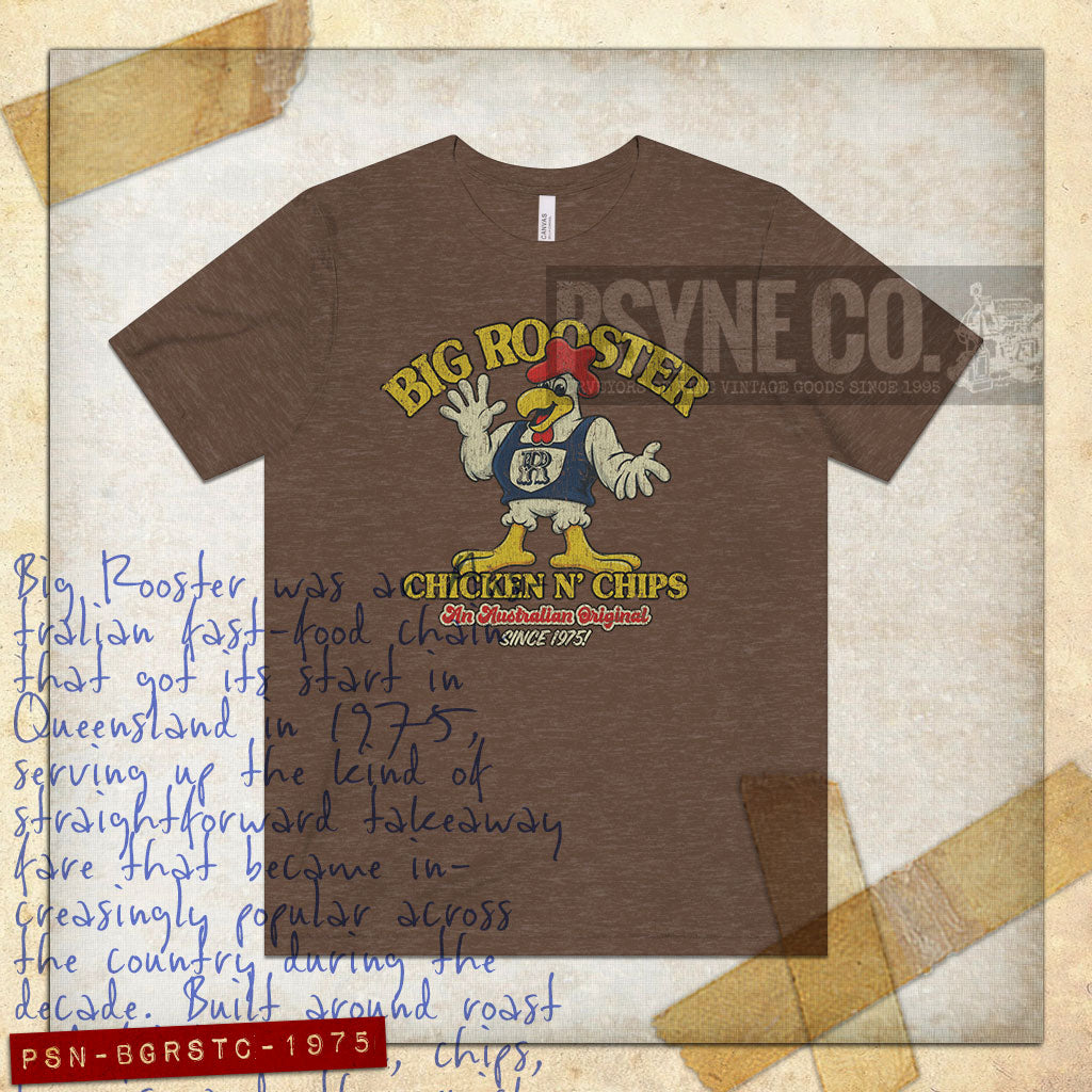 Big Rooster Chicken n' Chips 1975 Vintage Men's T-Shirt