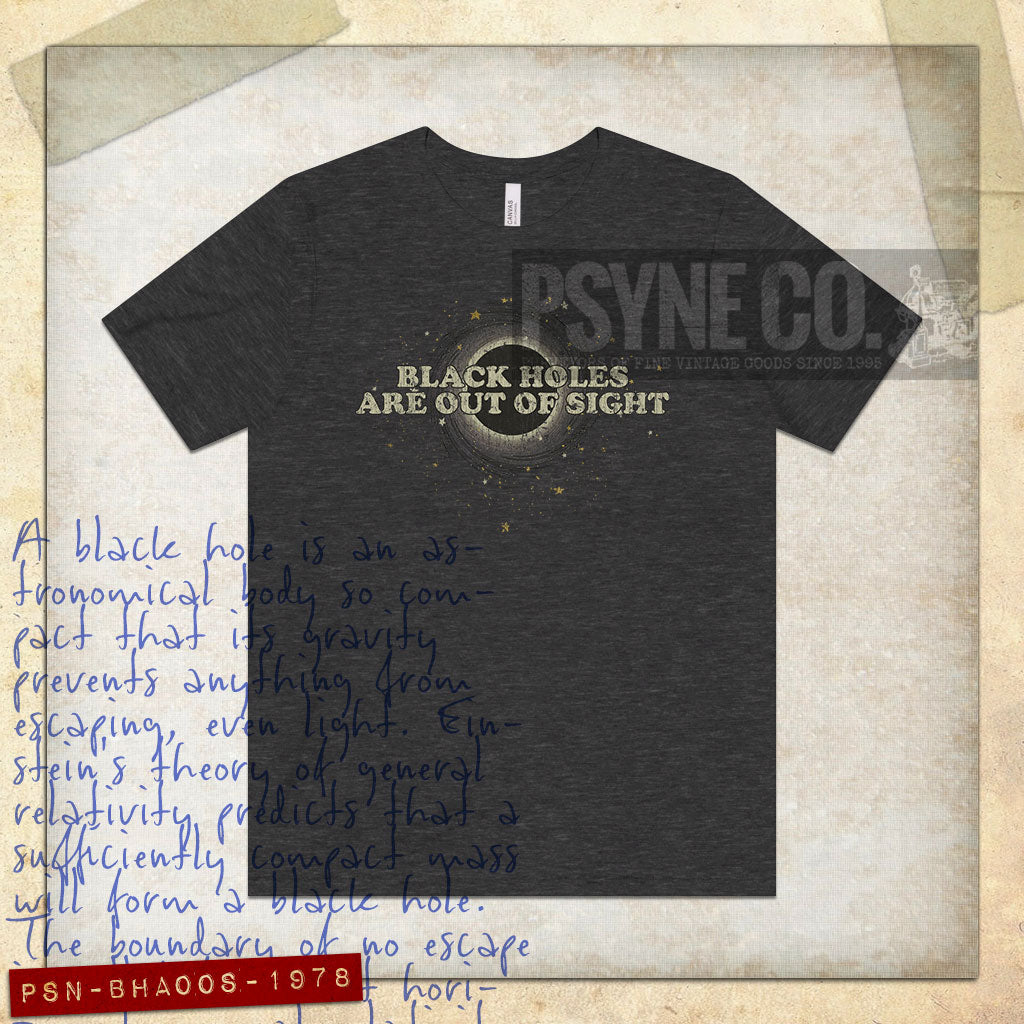 Black Holes Are Out of Sight 1978 Vintage Men's T-Shirt
