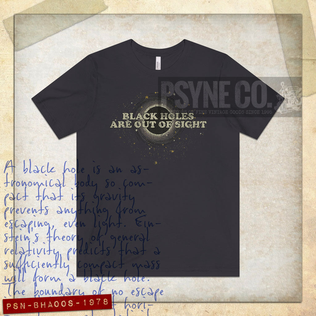 Black Holes Are Out of Sight 1978 Vintage Men's T-Shirt